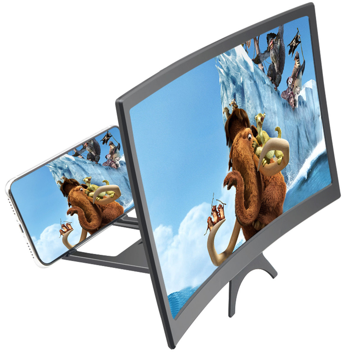 Mobile Phone Amplifier 12-inch Curved Mobile Phone Screen Amplifier